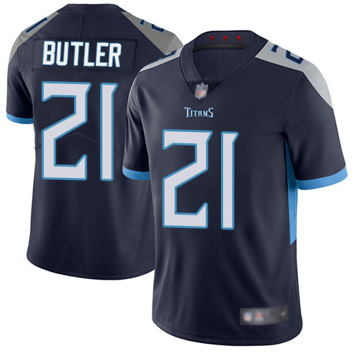 Tennessee Titans Limited Navy Blue Men Malcolm Butler Home Jersey NFL Football 21 Vapor Untouchable